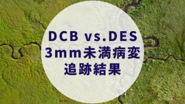 DCB vs.DES 3mm未満の病変追跡結果: Lancet